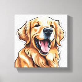 Impressão Em Tela Retriever Dourado 