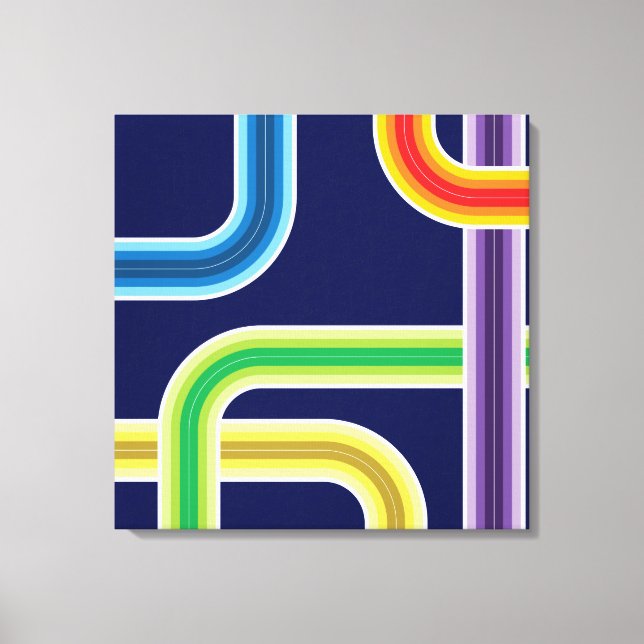 Impressão Em Tela Retro (Frente)