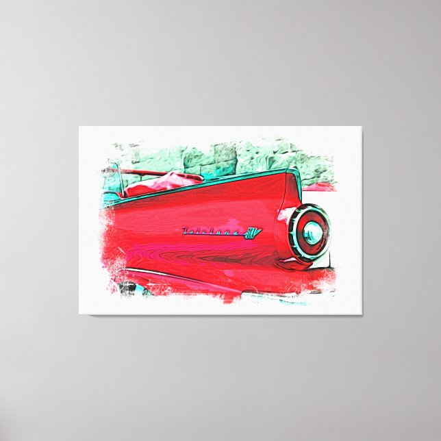 Impressão Em Tela *~* Retro Clássico de Imagem Digital de Pintura Fo (Frente)