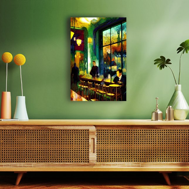 Impressão Em Tela Reunião no Café (Criador carregado)