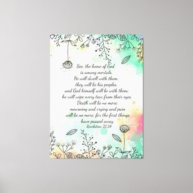 Impressão Em Tela Revelação 21:34 (Frente)