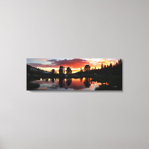 Impressão Em Tela Reymann Lake Sunset - Yosemite