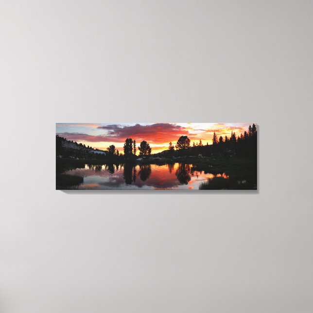 Impressão Em Tela Reymann Lake Sunset - Yosemite (Frente)