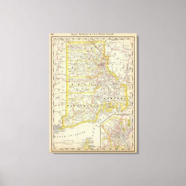 Impressão Em Tela Rhode Island (Frente)