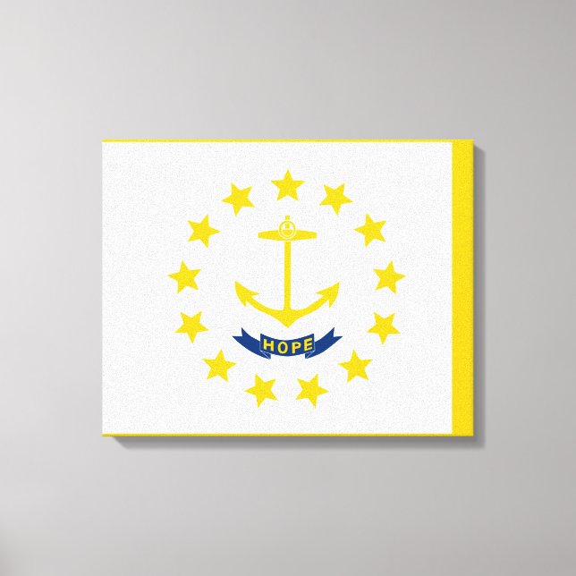 Impressão Em Tela Rhode Island State Flag Design (Frente)