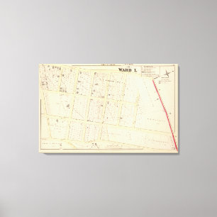 Impressão Em Tela Rhode - mapa do atlas da ilha