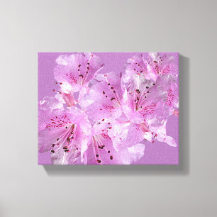 Impressão Em Tela Rhododendron rosa bonito floresce floral lindo
