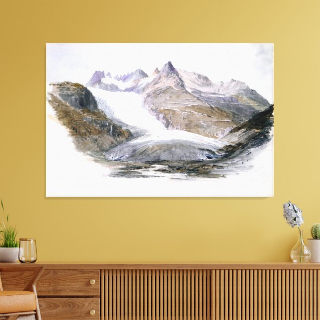 Impressão Em Tela  Rhône Glacier  (Insitu(Sala de estar))