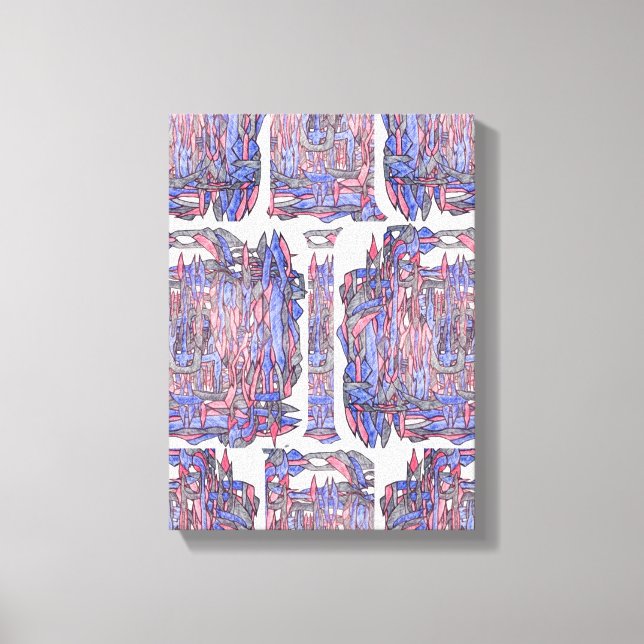 Impressão Em Tela Rhythm of the Deep: Abstract Expression (Frente)