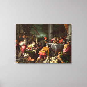 Impressão Em Tela Rich Man e Lazarus, 1590-95