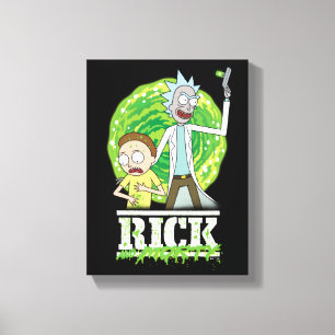 Impressão Em Tela RICK E MORTY™   Abertura Verde