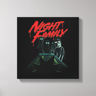Impressão Em Tela RICK E MORTY™   Família Noturna