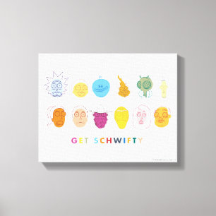 Impressão Em Tela RICK E MORTY™   Get Schwifty