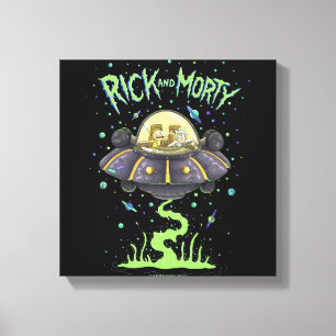 Impressão Em Tela RICK E MORTY™  Gráfico de voo espacial ilustrad