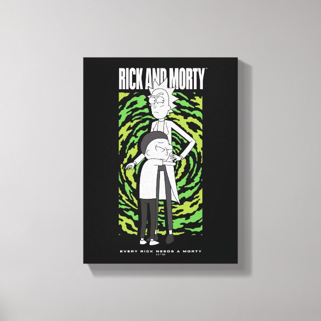 Impressão Em Tela RICK E MORTY™ | Rick Morty Hugging (Frente)