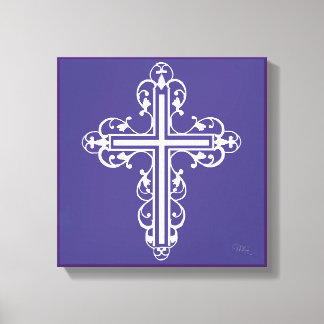 Impressão Em Tela Rico Cross N. º 8 Roxo