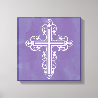 Impressão Em Tela Rico Cross N.o 5 Roxo