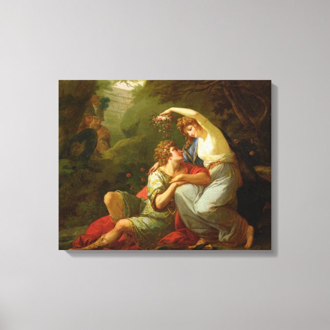 Impressão Em Tela Rinaldo e Armida, 1771 (óleo na canvas) (Frente)