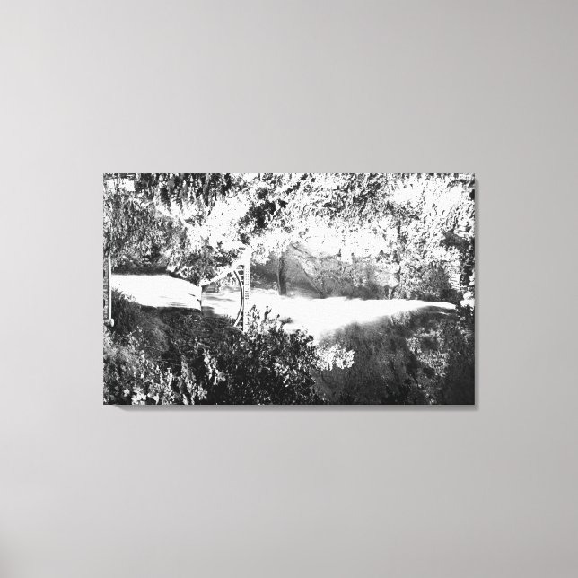 Impressão Em Tela Rio Multnomah Cai FotografiaColúmbia, OU 2 (Frente)