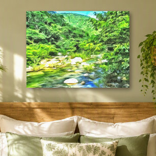 Impressão Em Tela Rio Puerto Vallarta Jungle 0366 Arte