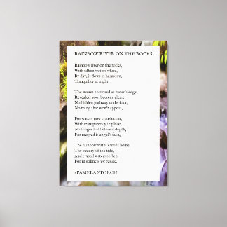 Impressão Em Tela Rio Rainbow no Poema das Rochas por Pamela Storch