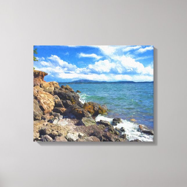 Impressão Em Tela Rio Yellowstone (Frente)