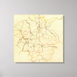 Impressão Em Tela Rios e vales de Alemanha