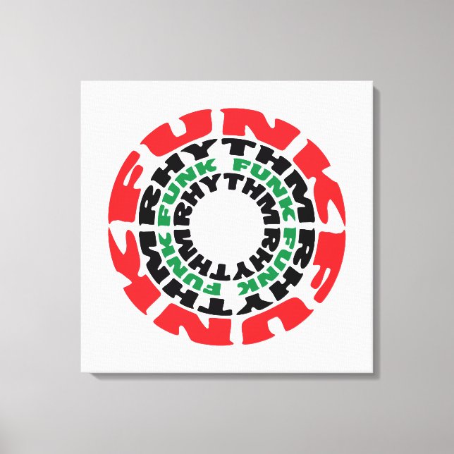 Impressão Em Tela Ritmo Funk Funk Rhythm (Frente)