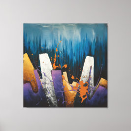 Impressão Em Tela "Ritmos do Céu Urbano" 🎨 🌆