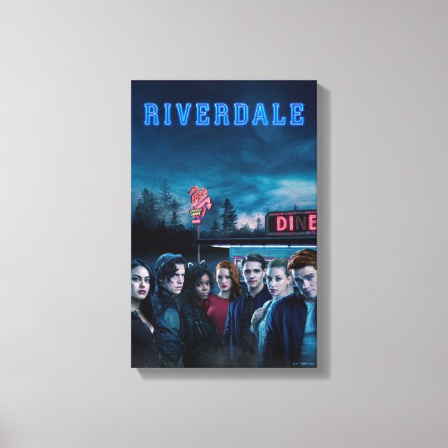 Impressão Em Tela Riverdale Outside Pop Diner Poster (Frente)