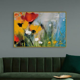 Impressão Em Tela Riverside – Prado Abstrato Expressivo