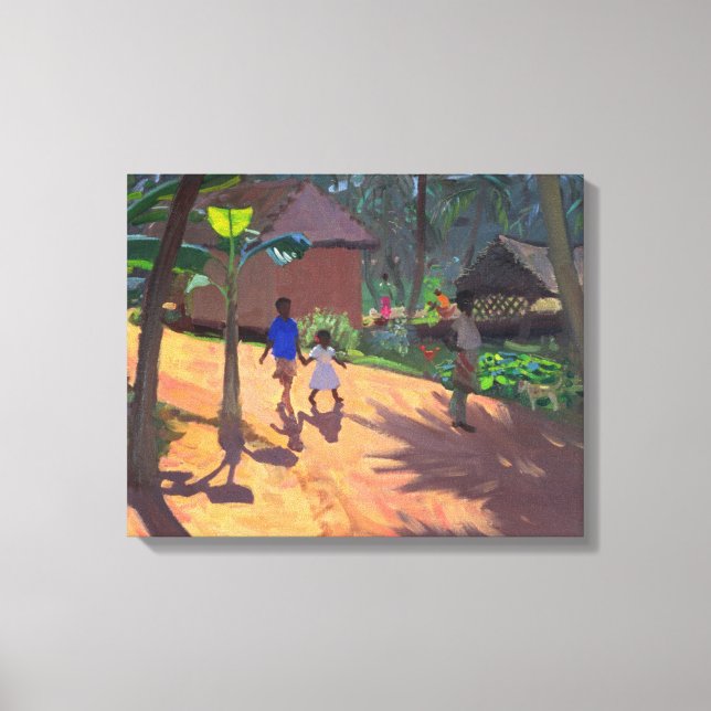 Impressão Em Tela Road to Kovalum Beach Kerala 1996 (Frente)