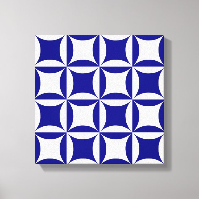 Impressão Em Tela Robbing Peter to Pay Paul Blue Pattern (Frente)