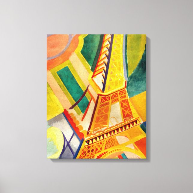 Impressão Em Tela Robert Delaunay - Torre Eiffel (Frente)
