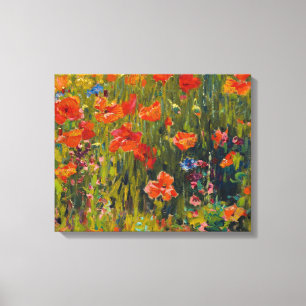 Impressão Em Tela Robert Vonnoh Poppies