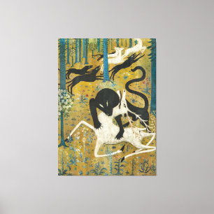 Impressão Em Tela Robert Winthrop Chanler - Leopard e Deer (1912)