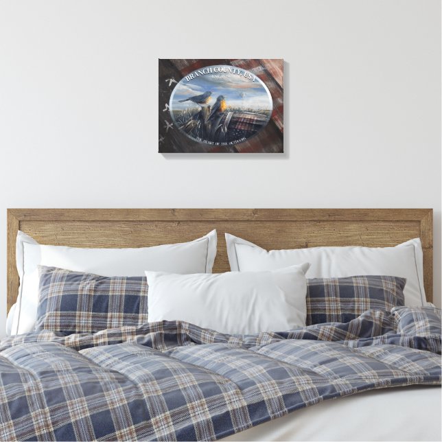 Impressão Em Tela Robin Branch Co. MICH. (Insitu(Quarto))