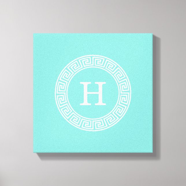 Impressão Em Tela Robin Egg Qual Quadro de Chave Grega Segunda Frame (Frente)