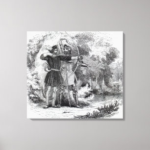 Impressão Em Tela Robin Hood e John pequeno