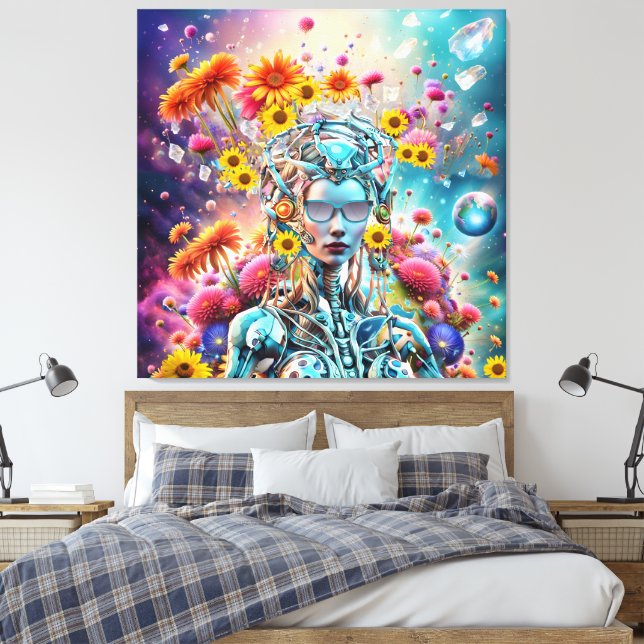 Impressão Em Tela Robô orgânico (Insitu(Quarto))