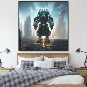 Impressão em tela Robot 4
