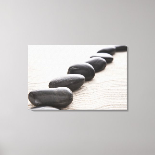 Impressão Em Tela Rochas na areia (Frente)