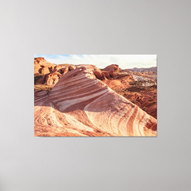 Impressão Em Tela Rock das Ondas do Vale do Fogo (Frente)