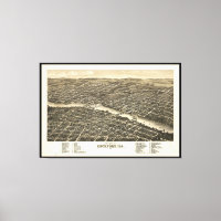 Rockford Illinois (1880) - Vista visual de Bird