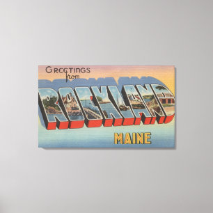Impressão Em Tela Rockland, Maine - grandes cenas da letra