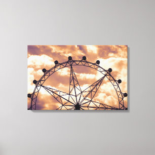 Impressão Em Tela roda-gigante no céu