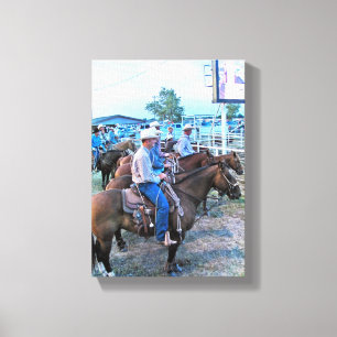 Impressão Em Tela Rodeio Cowboys