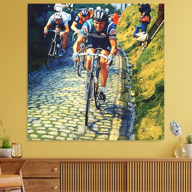 Impressão Em Tela Roger de Vlaeminck Tour pela Flandres Koppenberg (Insitu(Sala de estar))