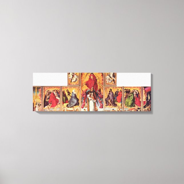 Impressão Em Tela Rogier van der Weyden - Altar do Último Acórdão (Frente)