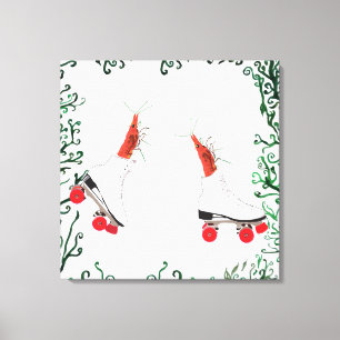Impressão Em Tela Roller Skating Shrimps Wall Art